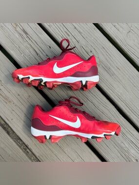 Nike Alpha Huarache 4 Keystone Baseball University Red | Big Kids Size 5.5Y